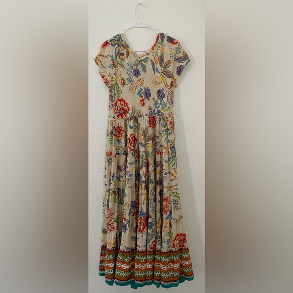 NWT Soft Surroundings Kara Boho Floral Multicolor Fiesta Maxi Dress Small - Picture 7 of 7